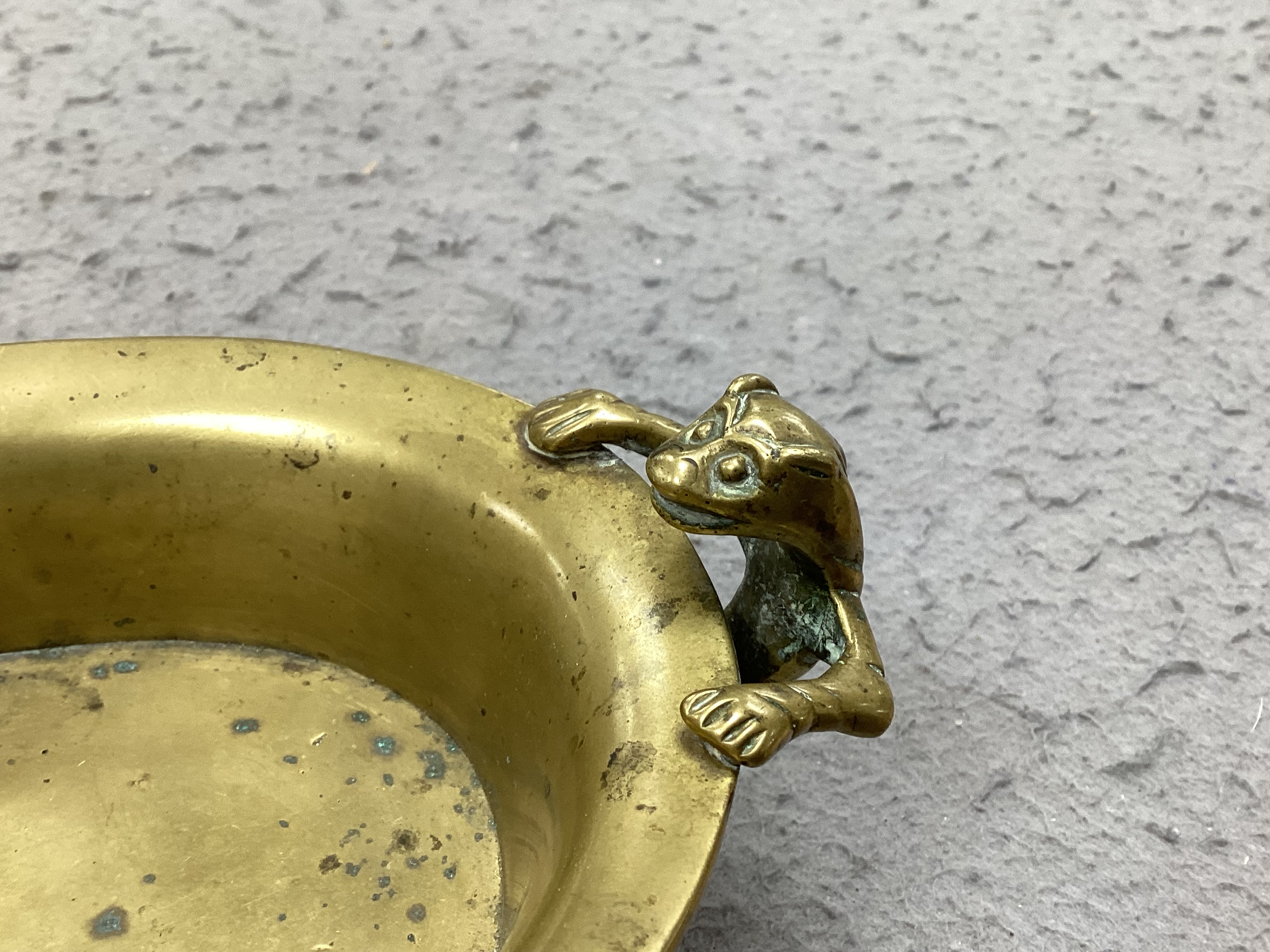A Chinese archaistic bronze censer, Qing dynasty, a mirror and various Asian bronzes etc, censer 19cm wide